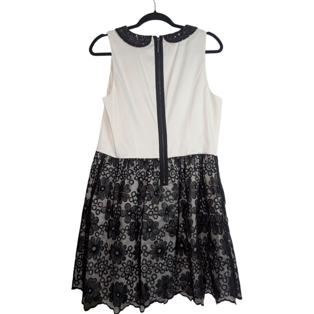 Kensie Elegant Black and White Sleeveless Dress - Picture 3 of 8